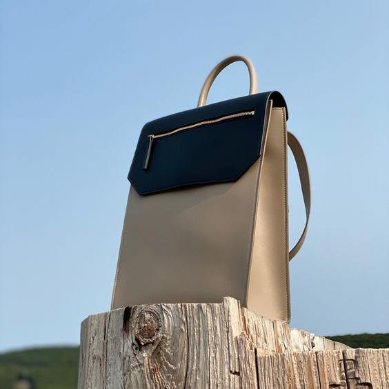 Sustaianle Luxury. Minimalist Style Backpack. Carry any season. Unisex Color and Design