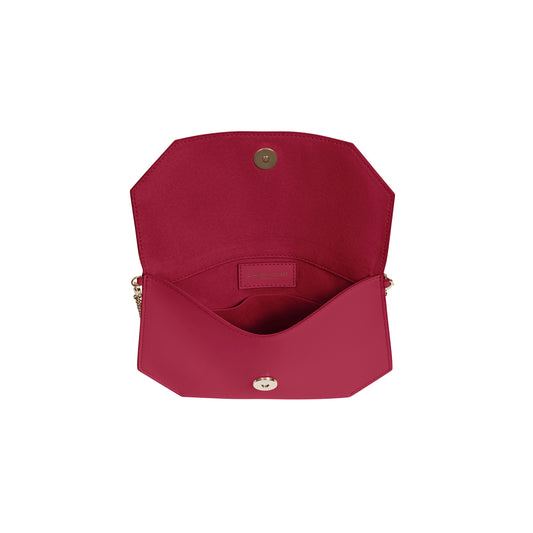 Chandra Keyser Andiamo Bright Pink Crossbody Open