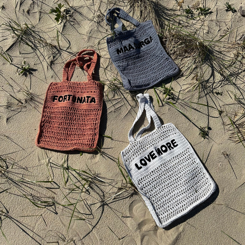 Knit Tote Summer Beach Bag